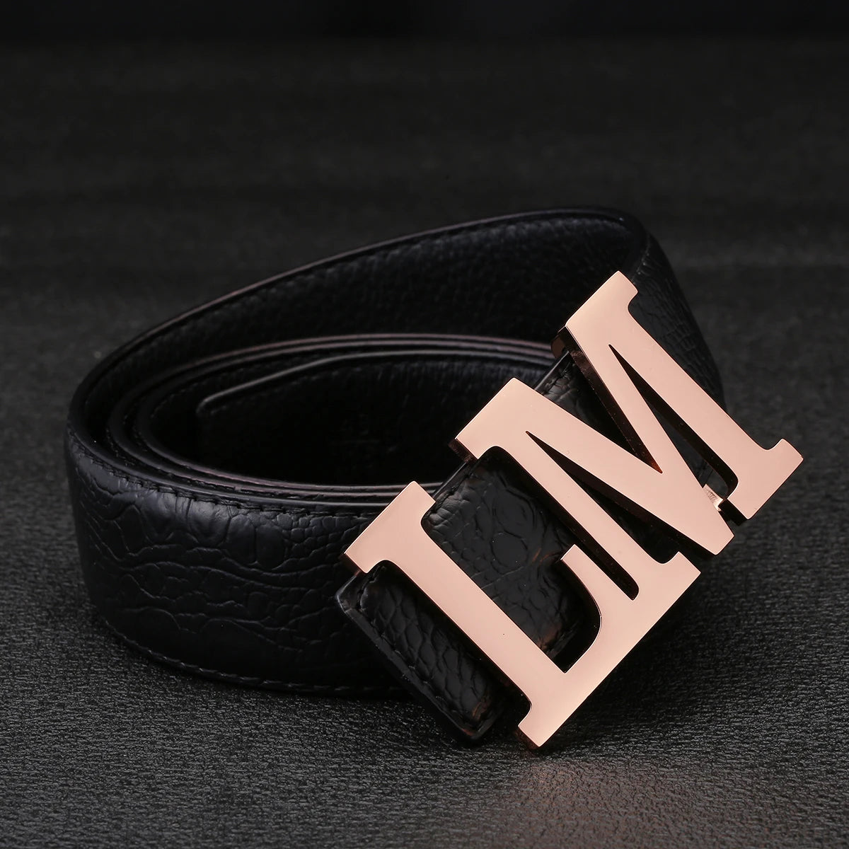 Personalized Mens Leather Belt Buckle Customized Initials Buckle's Wedding Jewelry Gift for Men's Fashion Dress Grandpa Father