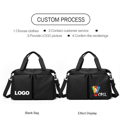 Travel Bag Waterproof Fitness Bag custom logo Outdoor Fitness Portable Bags Yoga Sports Large GYM bag personality customization