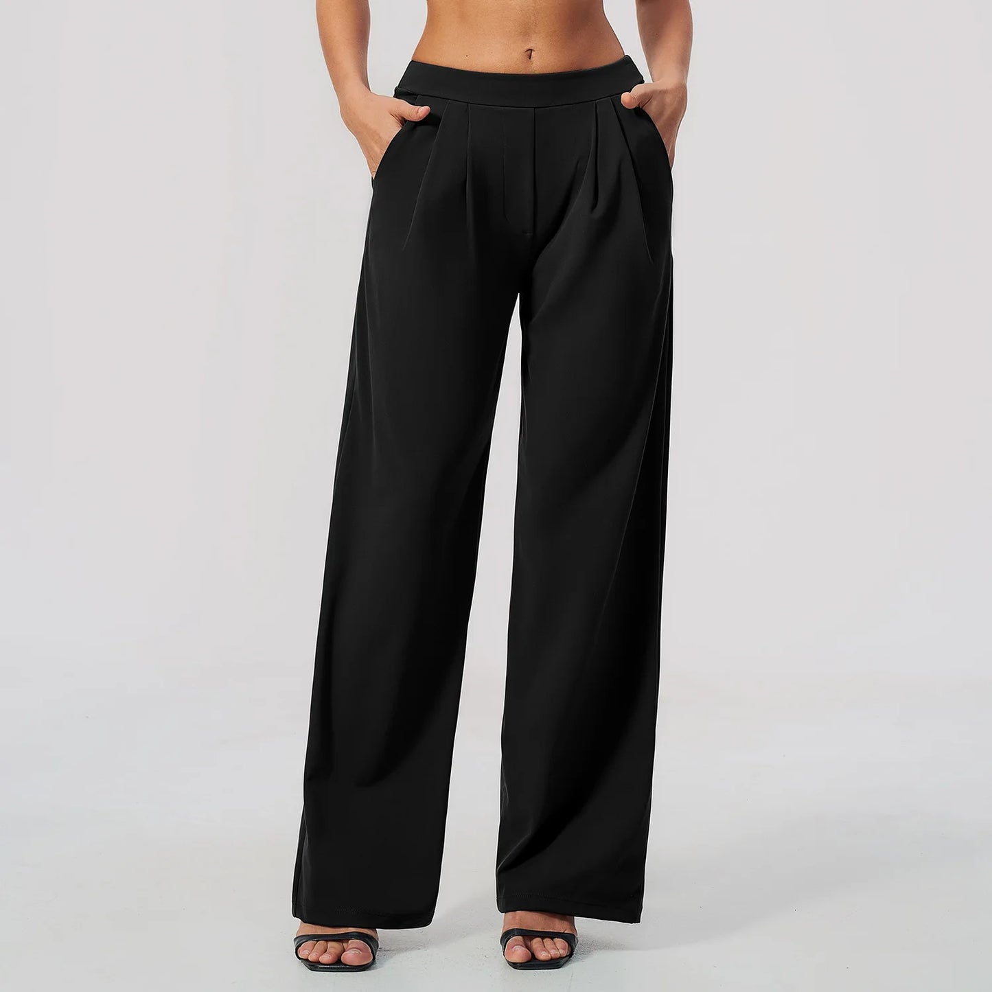 Pers LOGO custom women's 2026 new sports trousers high waist loose yoga pants quick drying running casual fitness trousers