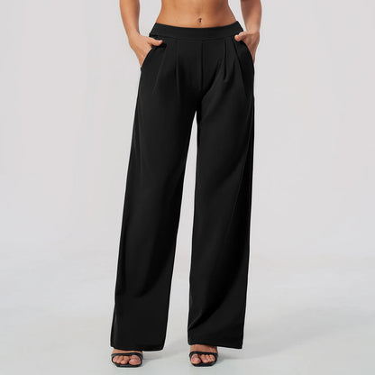 Pers LOGO custom women's 2026 new sports trousers high waist loose yoga pants quick drying running casual fitness trousers