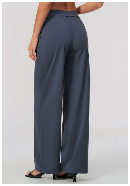 Pers LOGO custom women's 2026 new sports trousers high waist loose yoga pants quick drying running casual fitness trousers
