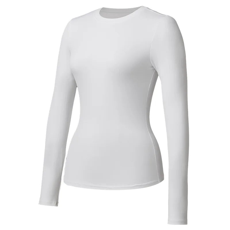 Custom LOGO Women's Naked Yoga Suit Long Sleeve T-Shirt Elastic Quick Drying Slim Fit Belly Running Fitness Top