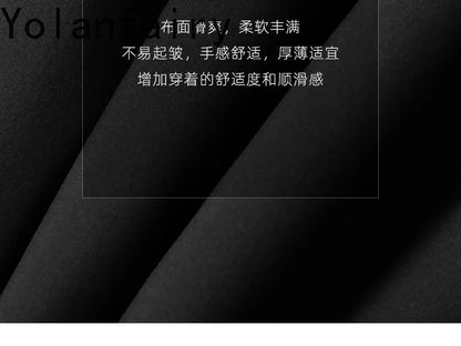 YOLANFAIRY Real Sheepskin Leather Patchwork Wool Coat for Men Autumn Trendy Short Cashmere Jacket Loose Streetwear ropa hombre
