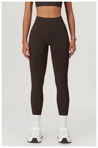 Customized LOGO women's peach buttocks seamless belly tight yoga pants running sports quick-drying fitness trousers