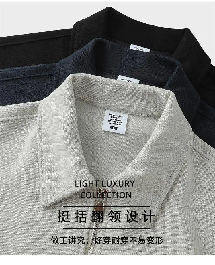 Custom LOGO New Men's Winter Knitted Zip-up Jacket Fleece Warm Hoodies Casual Sports Long Sleeve Sweatshirts Hooded Coat