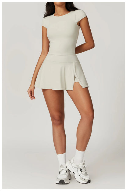 Yoga Short Skirt Women's Golf Tennis Sport Skirt Badminton Fitness Dancing Skirt Quick Dry Comfort Running Leisure Sport Dress
