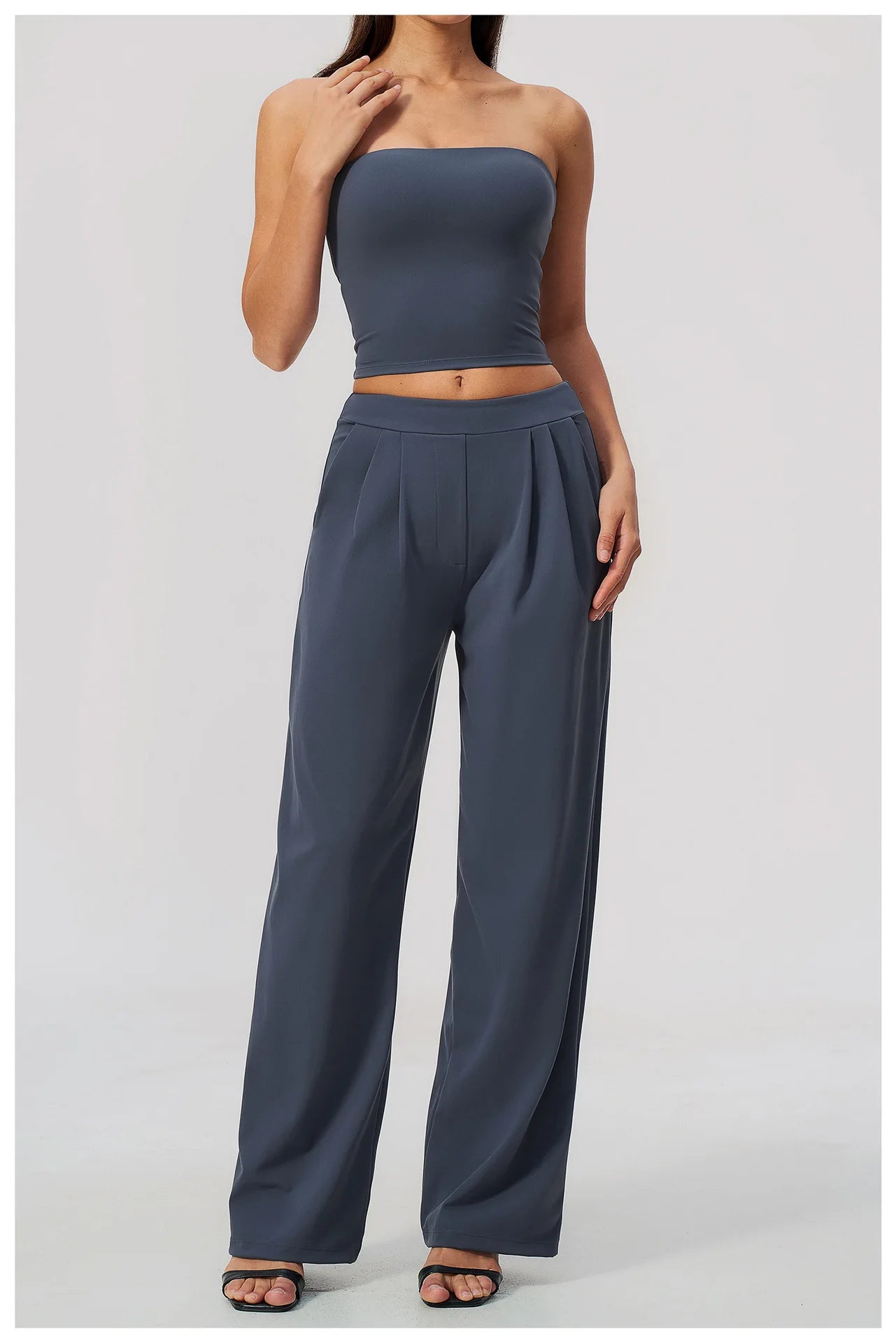 Pers LOGO custom women's 2026 new sports trousers high waist loose yoga pants quick drying running casual fitness trousers