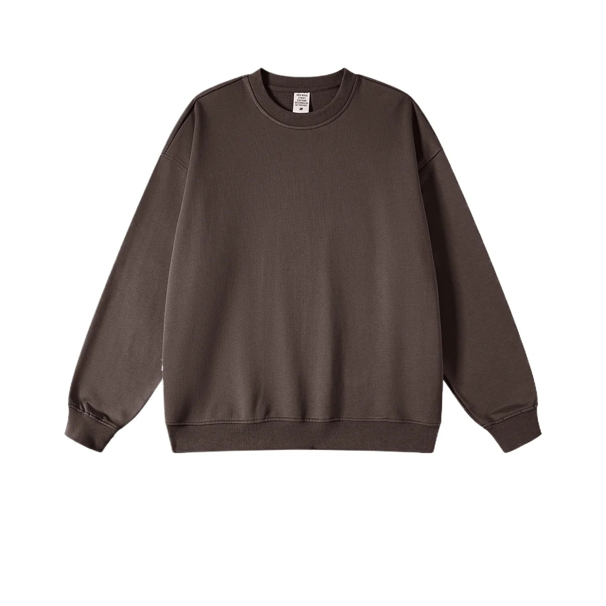 Custom LOGO men's and women's spring autumn and winter new American 440G heavy terry loose pullover crew neck sweater