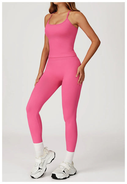 Custom LOGO women's seamless new yoga vest strap cross back sports underwear outdoor running fitness top