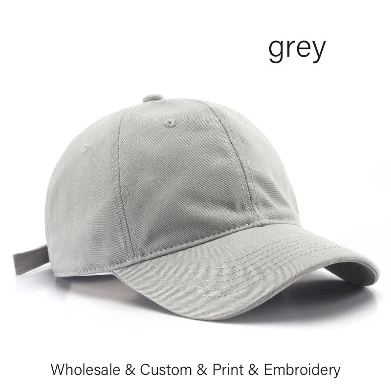 SLECKTON Custom Baseball Cap Fashion DIY Letter Embroidery Hats for Women and Men Cotton Design LOGO Wholesale Unisex Caps