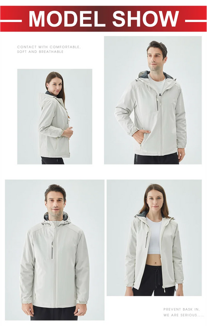Winter Men's and Women's Warm Jacket Custom Logo Thick Plush Coat Embroidery Print Company Brand Design Outdoor Windproof Jacket