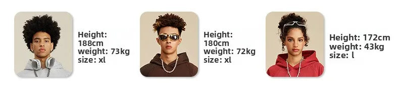 Custom LOGO men's and women's spring autumn and winter new American 440G heavy terry loose pullover crew neck sweater