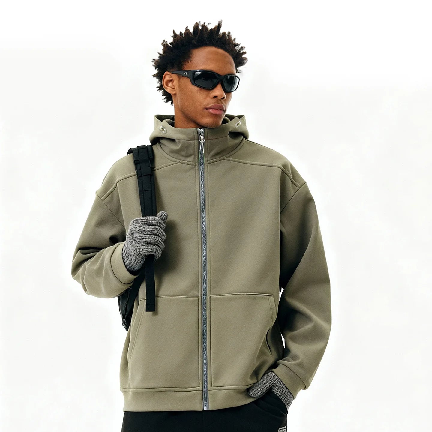 Personalized LOGO Custom Men's Temperature Control Fleece Zipper Hooded Sweater 2026 Spring and Autumn Sports Couple Jacket Top