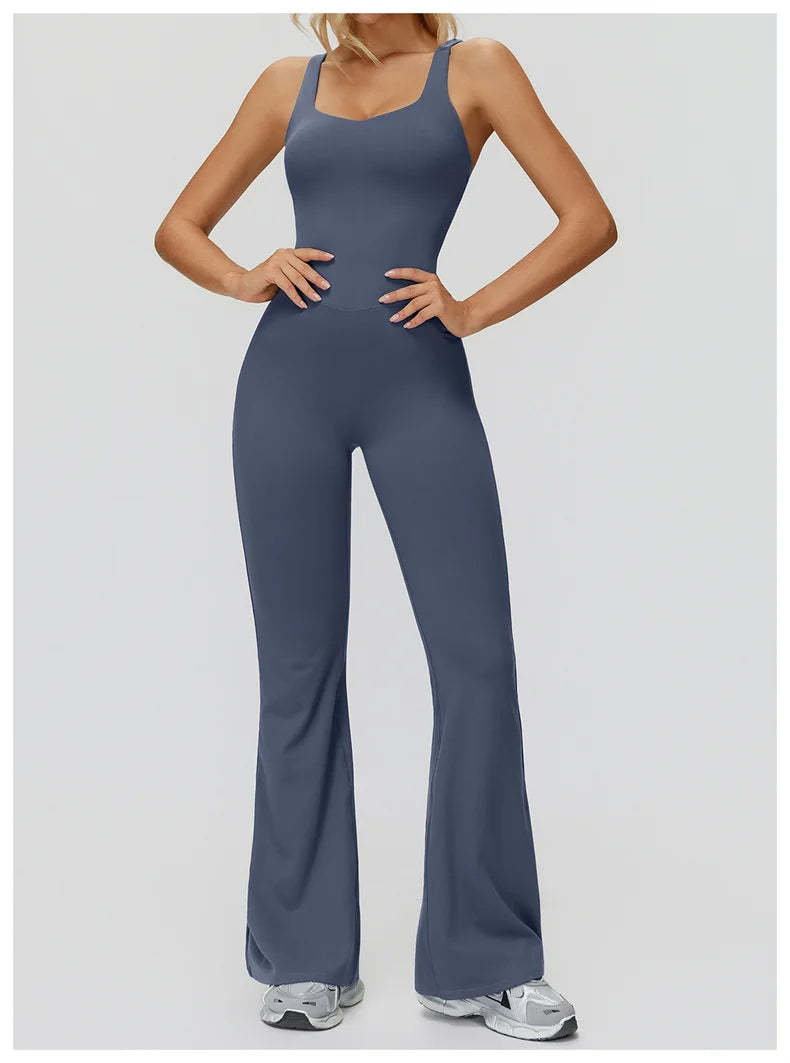 TRY TO BN Sports Jumpsuit Yoga Cross Beautiful Back Fitness Workout Bodysuit One Piece Sets Sportswear Running Gym Woman Clothes