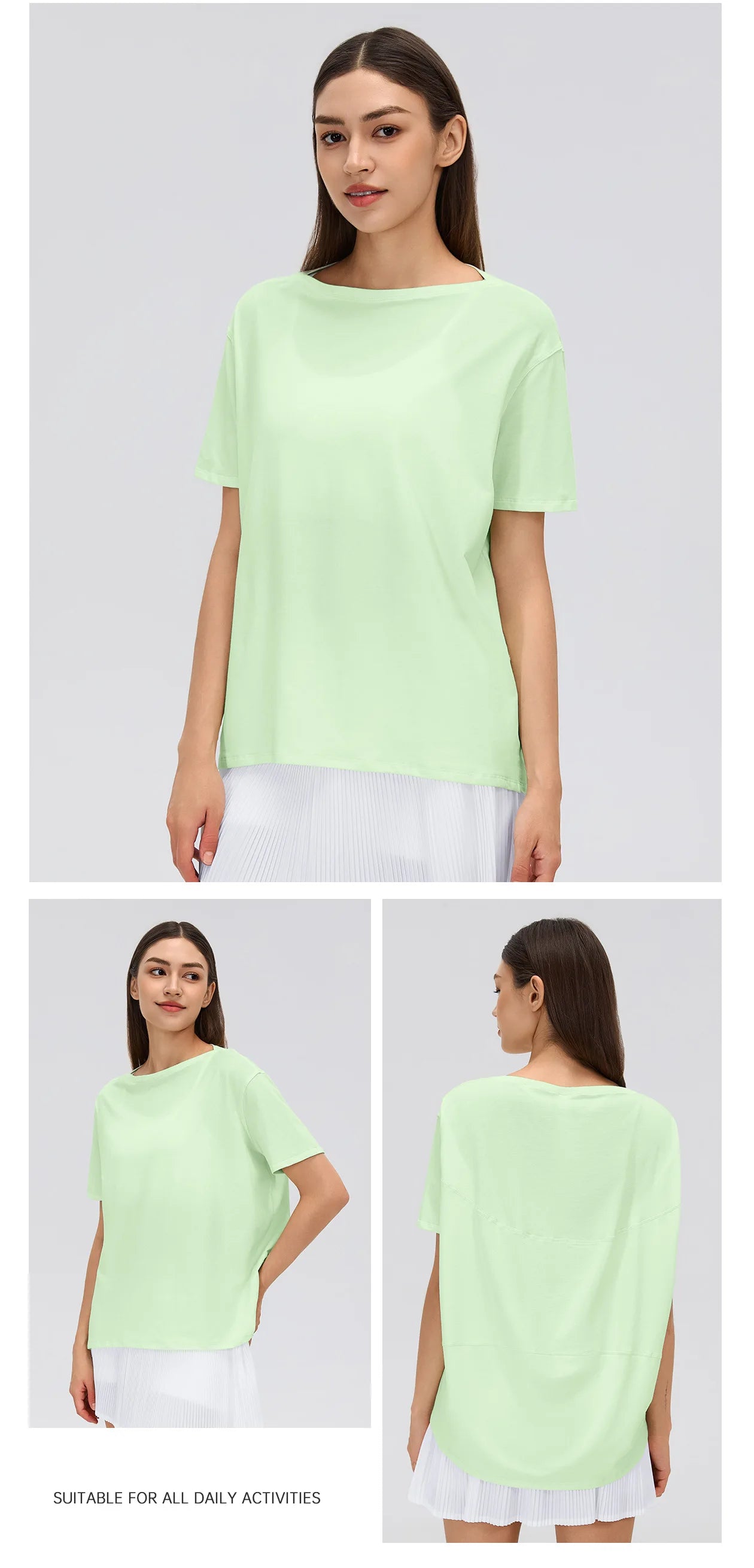 Custom LOGO Women's Summer Short Sleeve Loose Casual Running T-Shirt Yoga Fitness Sports Top Breathable Sweating