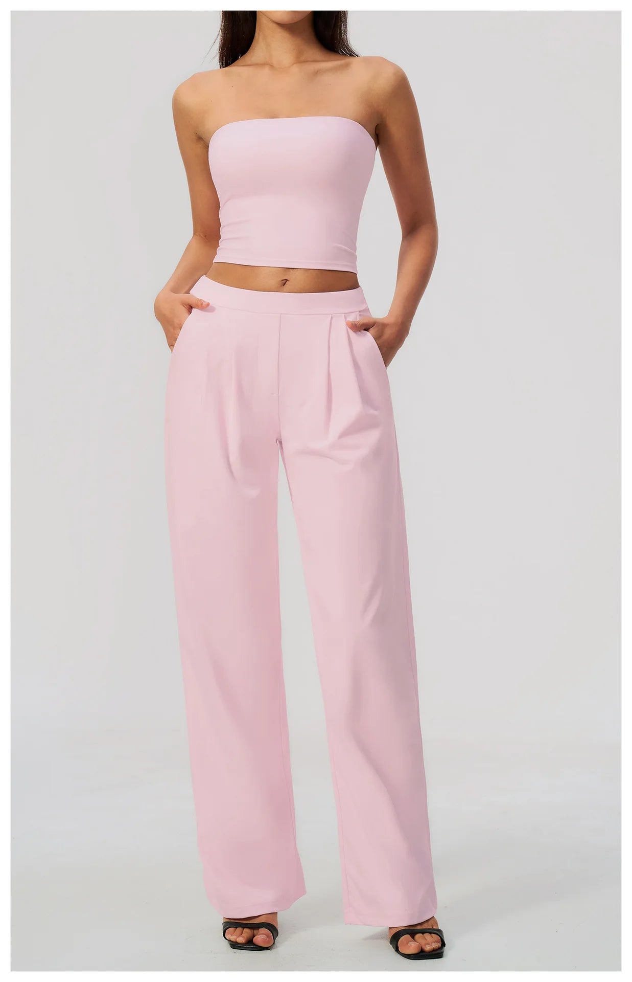 Pers LOGO custom women's 2026 new sports trousers high waist loose yoga pants quick drying running casual fitness trousers