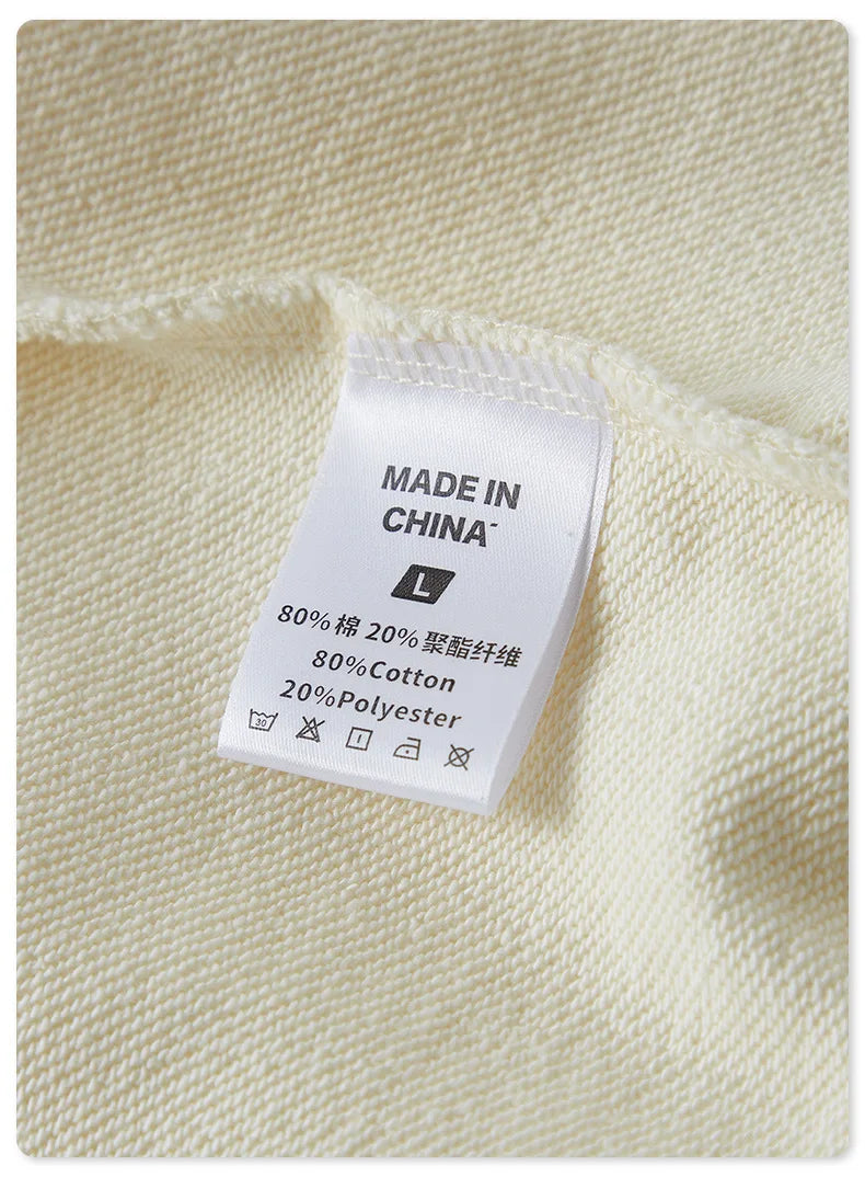 Custom LOGO men's and women's spring autumn and winter new American 440G heavy terry loose pullover crew neck sweater
