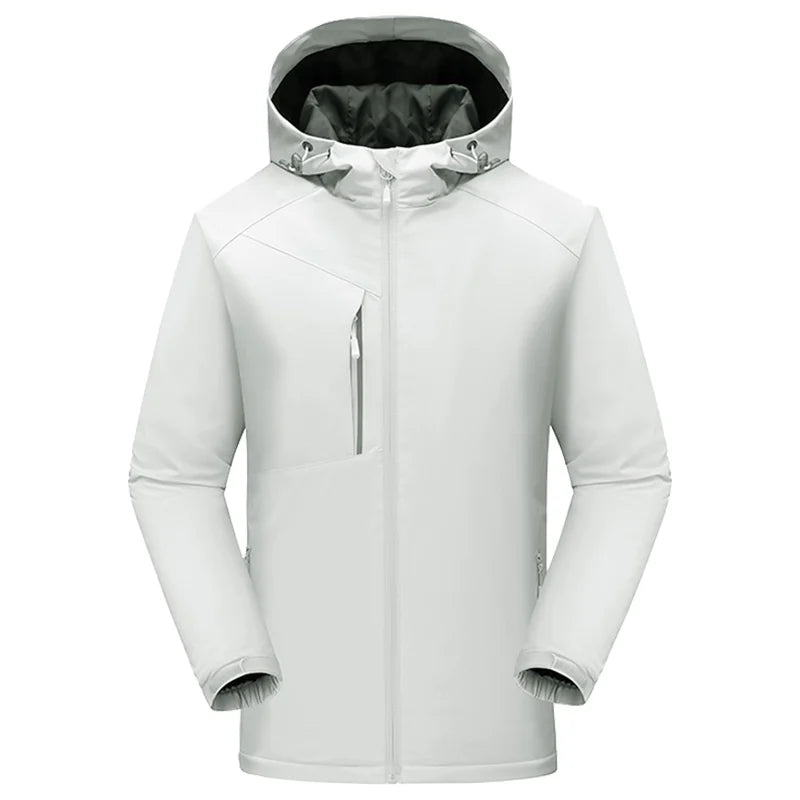 Winter Men's and Women's Warm Jacket Custom Logo Thick Plush Coat Embroidery Print Company Brand Design Outdoor Windproof Jacket