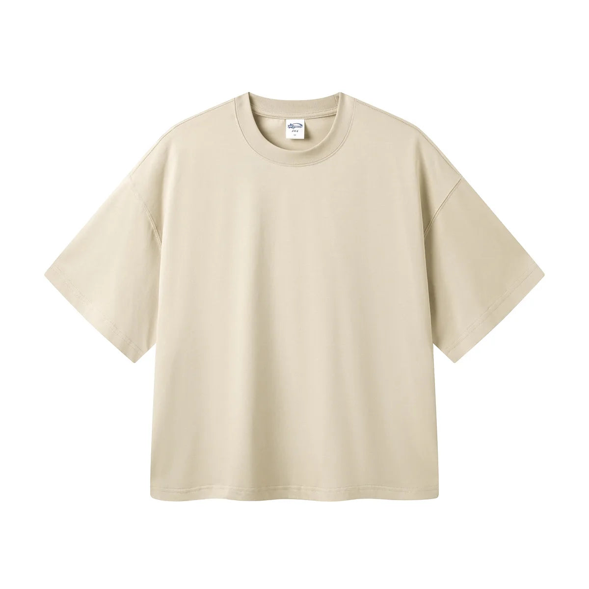 Customized LOGO men's clothing summer new 275G heavy 100% cotton short version loose T-shirt for men and women