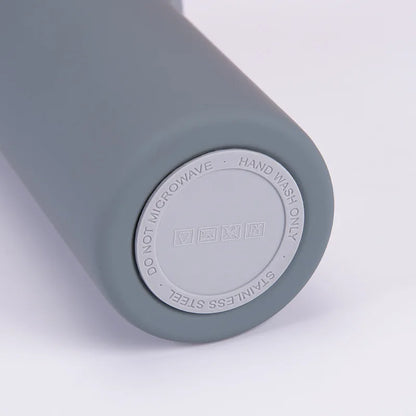 Insulated Water Bottle 500ml Custom Text/Logo - 304 Steel, 24H Cold, Office & Gym Essentials