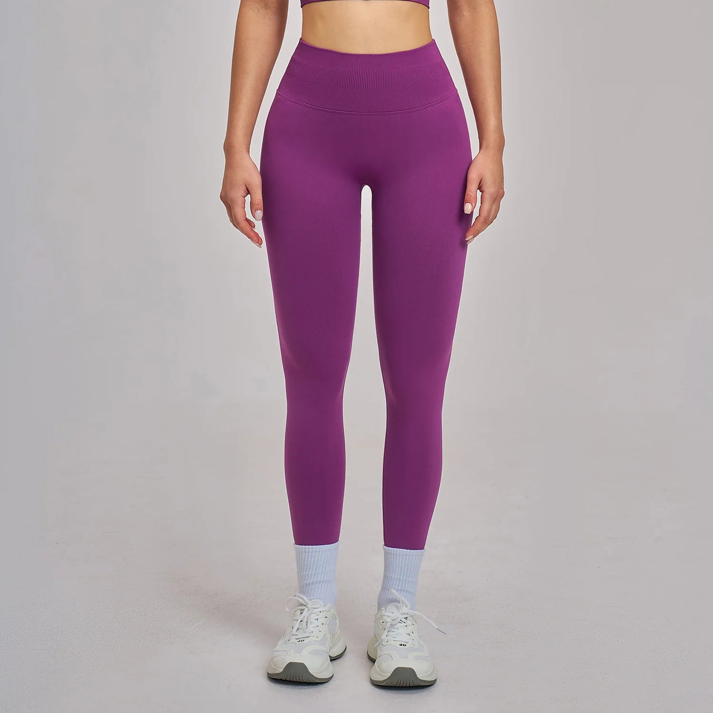 Customized LOGO women's peach buttocks seamless belly tight yoga pants running sports quick-drying fitness trousers