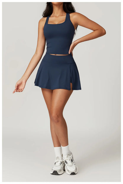 Yoga Short Skirt Women's Golf Tennis Sport Skirt Badminton Fitness Dancing Skirt Quick Dry Comfort Running Leisure Sport Dress
