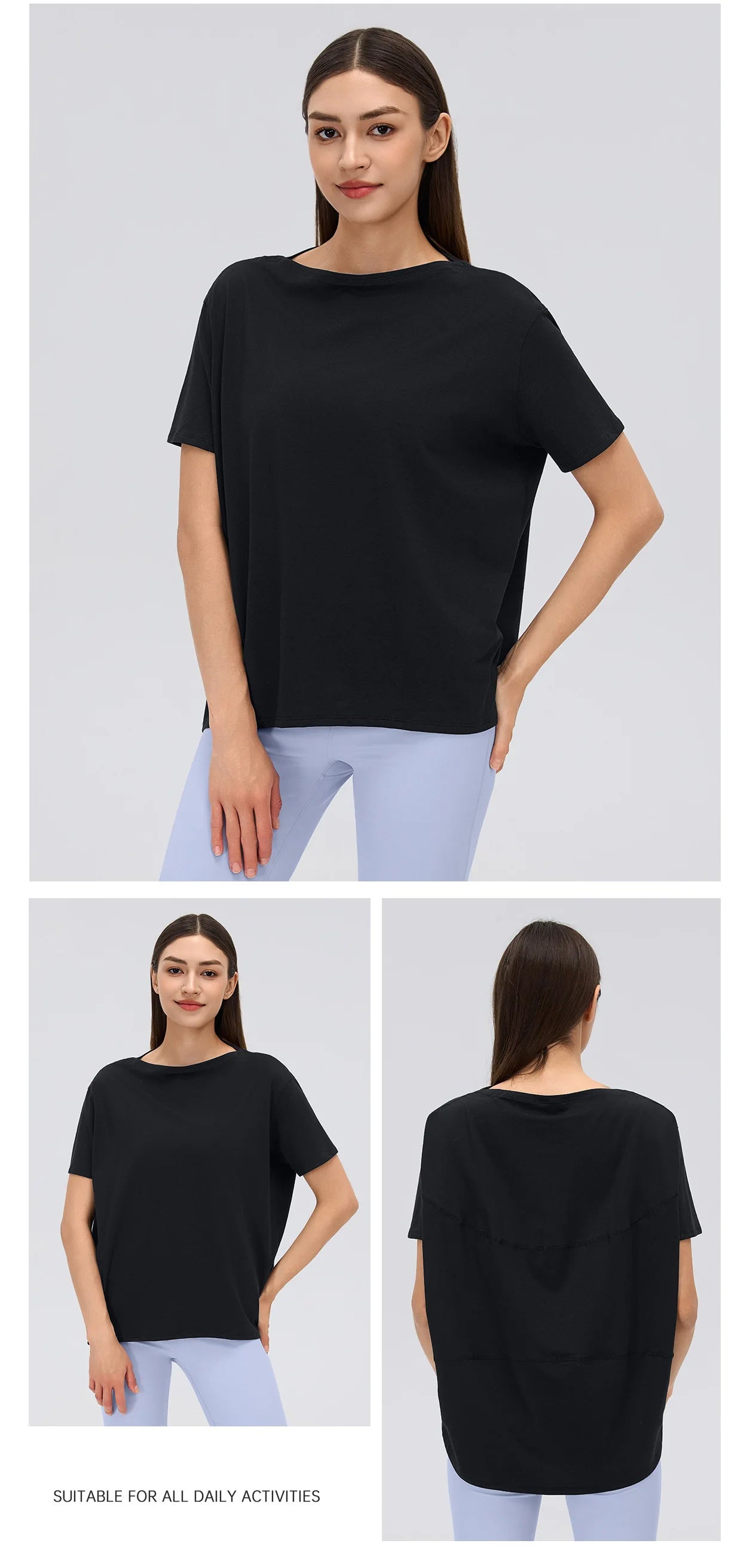 Custom LOGO Women's Summer Short Sleeve Loose Casual Running T-Shirt Yoga Fitness Sports Top Breathable Sweating