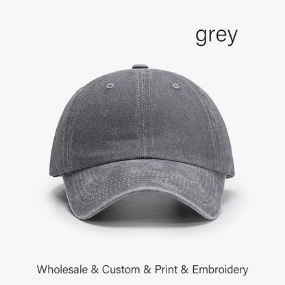 SLECKTON Custom Cap Logo Embroidery Retro Baseball Cap for Men and Women DIY Design Letter Hat Customize Graphic Print Wholesale