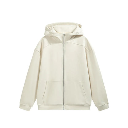Personalized LOGO Custom Men's Temperature Control Fleece Zipper Hooded Sweater 2026 Spring and Autumn Sports Couple Jacket Top