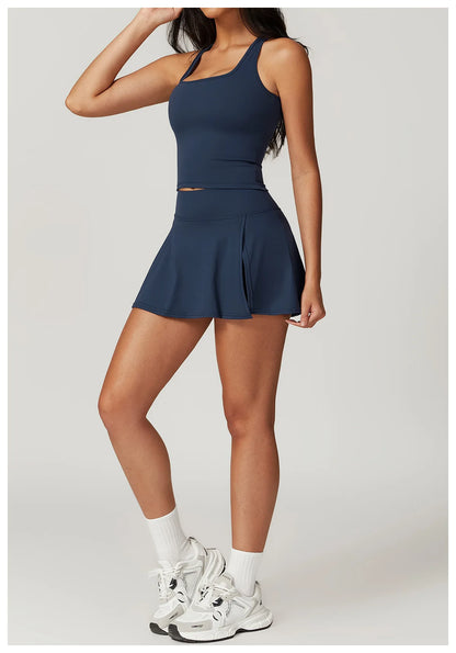 Yoga Short Skirt Women's Golf Tennis Sport Skirt Badminton Fitness Dancing Skirt Quick Dry Comfort Running Leisure Sport Dress