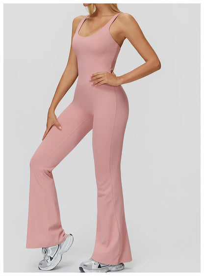 TRY TO BN Sports Jumpsuit Yoga Cross Beautiful Back Fitness Workout Bodysuit One Piece Sets Sportswear Running Gym Woman Clothes