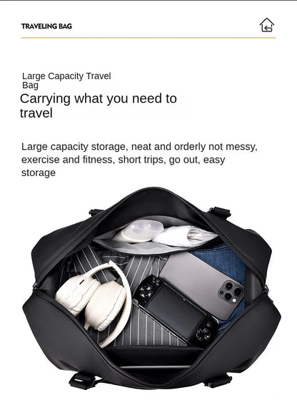 Men's Handheld Fitness Bag Customized Logo Large Capacity Crossbody Swimming Sports Bag Personalized Waterproof Travel Bag