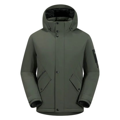 Winter Warm duck down Jacket Custom Logo Thick Skiing Down Jacket Coat Print Company Brand Design Outdoor Windproof jacket