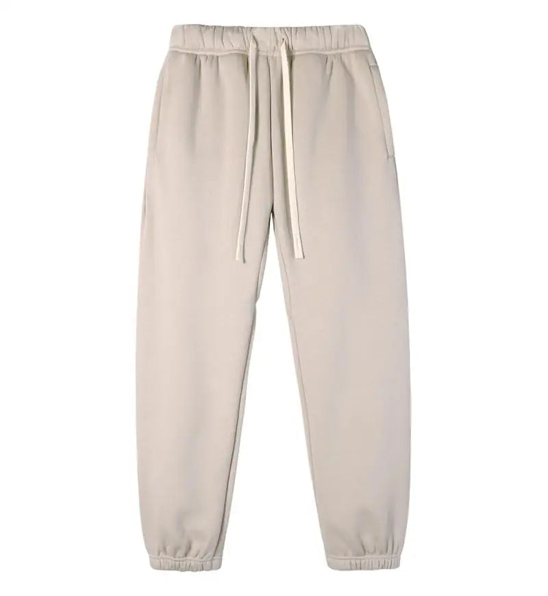 High Quality brand Fashion Style Plain Sweatpants Hip Hop Jogging Pants Warm Fleece Unisex High Streetwear Sports Pants