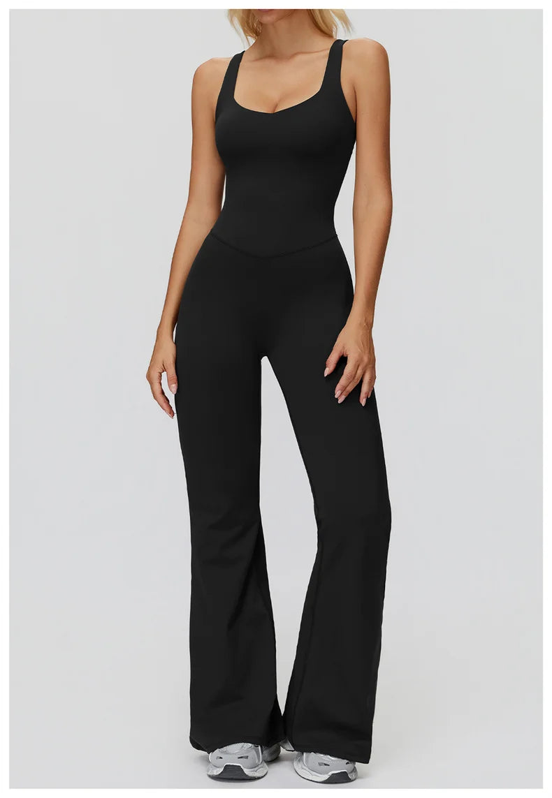 TRY TO BN Sports Jumpsuit Yoga Cross Beautiful Back Fitness Workout Bodysuit One Piece Sets Sportswear Running Gym Woman Clothes