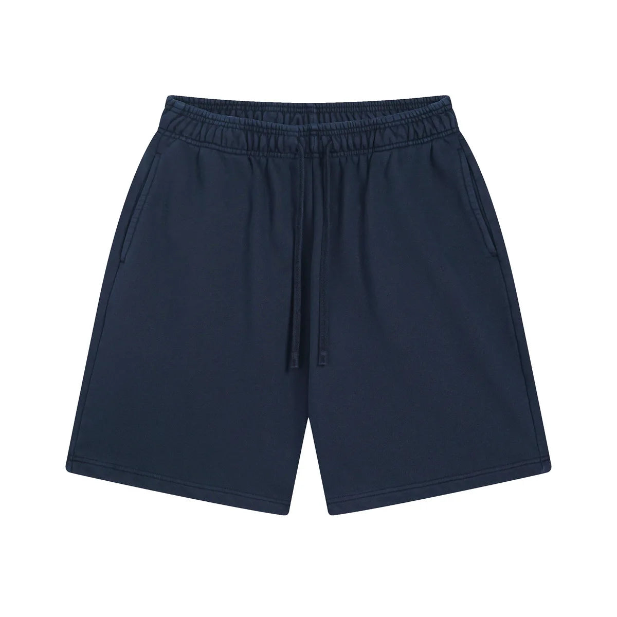 Custom LOGO men's new washed 420G European and American 100% cotton retro terry couple casual sports shorts