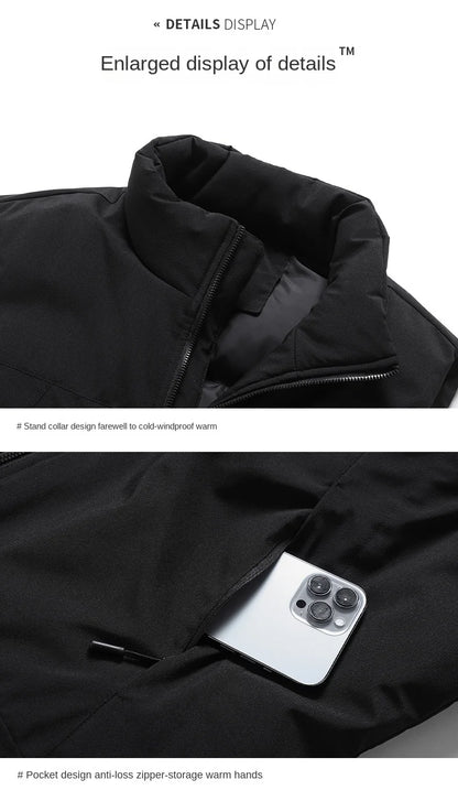 Custom logo Mens winter Sleeveless Jackets personality customaization Down Warmth Ultra Light Vest Jacket Autumn Casual Vest