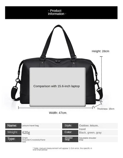 Men's Handheld Fitness Bag Customized Logo Large Capacity Crossbody Swimming Sports Bag Personalized Waterproof Travel Bag