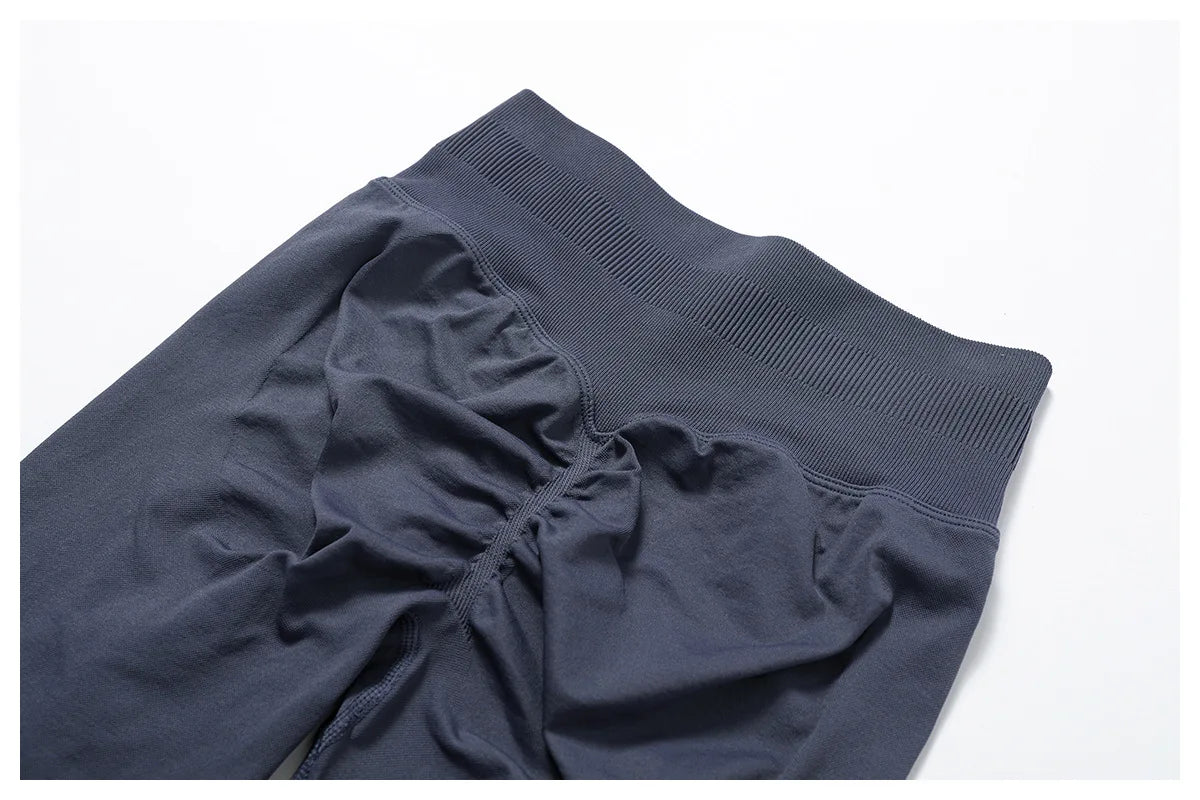 Customized LOGO women's peach buttocks seamless belly tight yoga pants running sports quick-drying fitness trousers