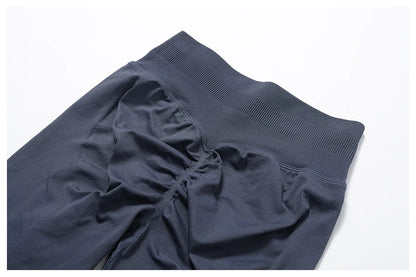 Customized LOGO women's peach buttocks seamless belly tight yoga pants running sports quick-drying fitness trousers
