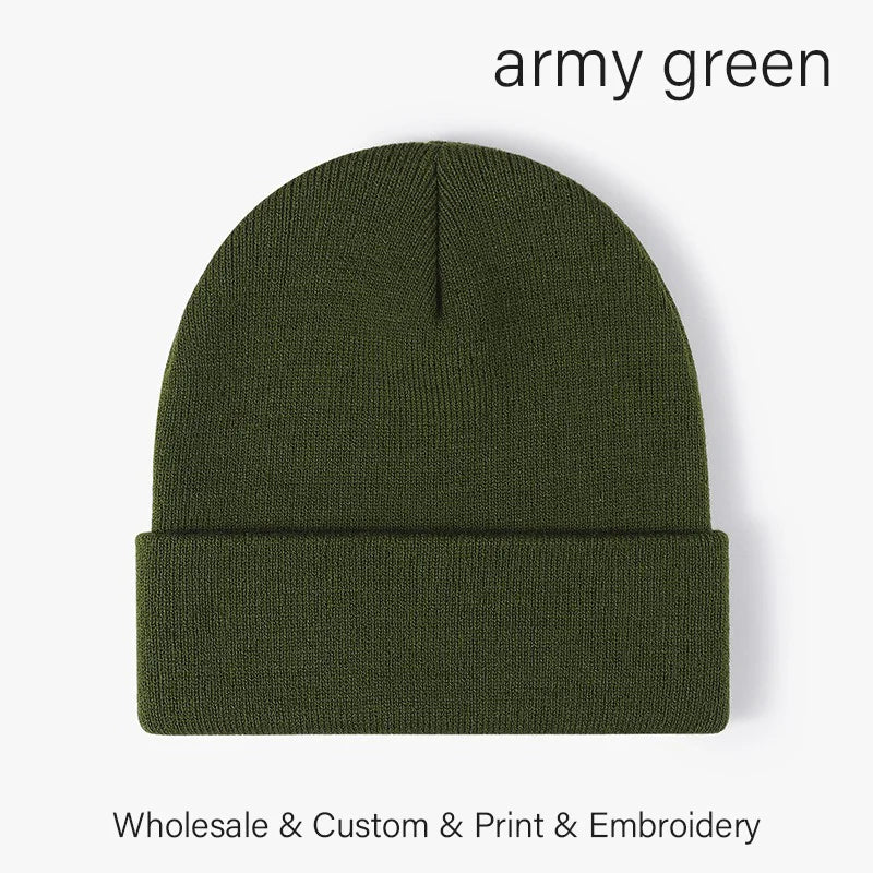 SLECKTON Custom Hat Winter Beanies for Men and Women Embroidery Logo Hats