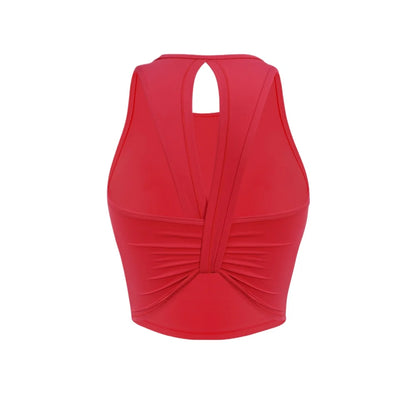Custom LOGO women's 2026 summer high-end fashion integrated chest pad, beautiful back yoga bra, running training fitness vest