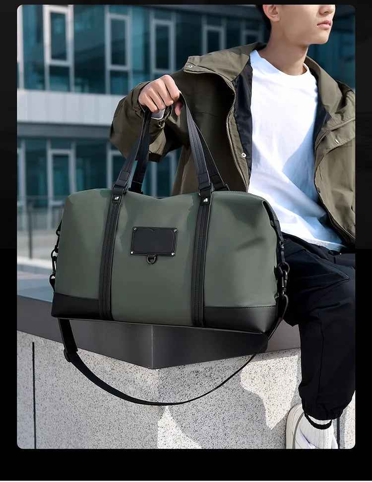Men's Handheld Fitness Bag Customized Logo Large Capacity Crossbody Swimming Sports Bag Personalized Waterproof Travel Bag