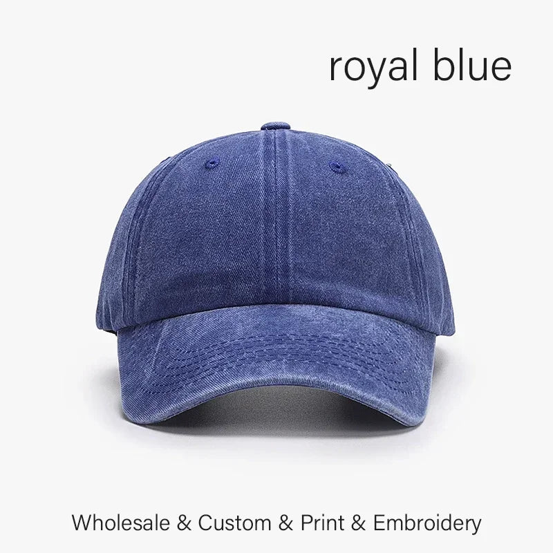 SLECKTON Custom Cap Logo Embroidery Retro Baseball Cap for Men and Women DIY Design Letter Hat Customize Graphic Print Wholesale