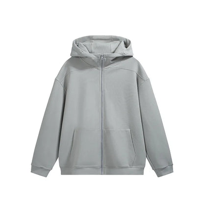 Personalized LOGO Custom Men's Temperature Control Fleece Zipper Hooded Sweater 2026 Spring and Autumn Sports Couple Jacket Top
