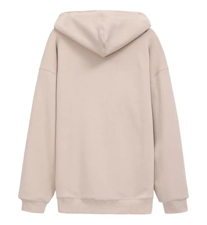 600GSM 95% Cotton DIY Custom LOGO Solid Retro Oversize Hoodie Unisex Winter Warm Zipper Up Open-Up Hoodies Classic Loose Coat