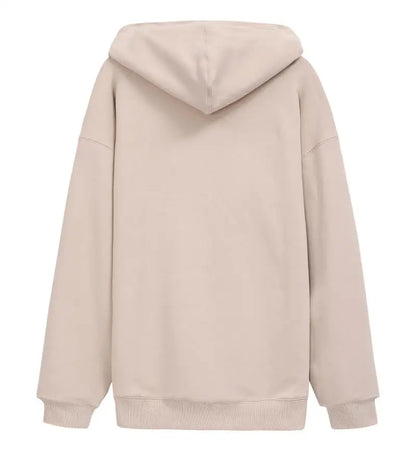 600GSM 95% Cotton DIY Custom LOGO Solid Retro Oversize Hoodie Unisex Winter Warm Zipper Up Open-Up Hoodies Classic Loose Coat