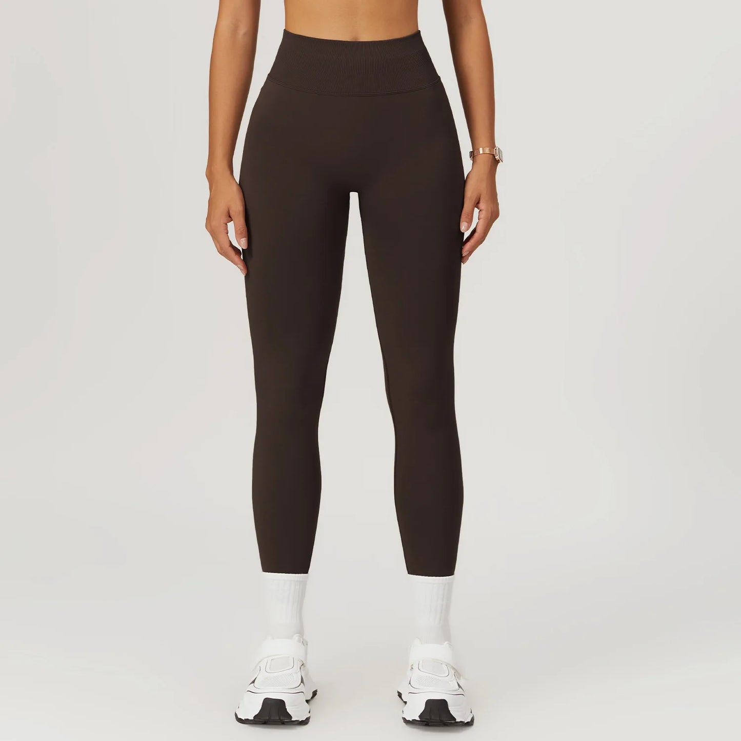 Customized LOGO women's peach buttocks seamless belly tight yoga pants running sports quick-drying fitness trousers