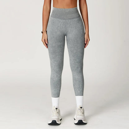 Custom LOGO Women's Seamless Sandblasting Yoga Pants High Waist Hip Lift Tight Running Sports Fitness Yoga Pants