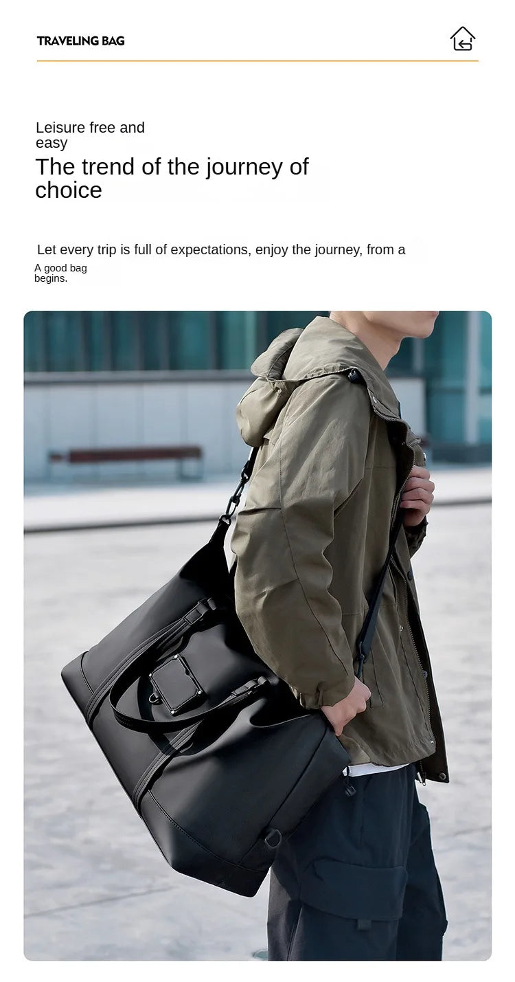 Men's Handheld Fitness Bag Customized Logo Large Capacity Crossbody Swimming Sports Bag Personalized Waterproof Travel Bag